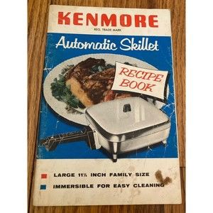 Kenmore Automatic Skillet Recipe Book Vintage 1955 Booklet Manual Paperback
